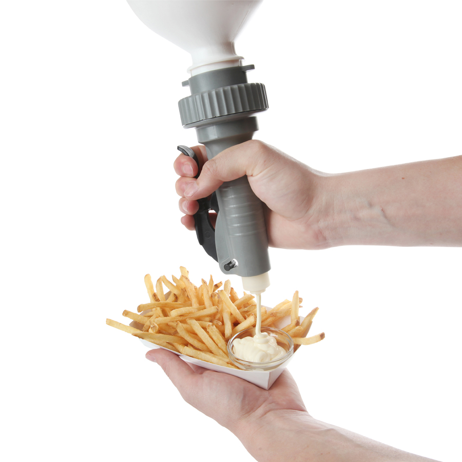 Portion Pump, condiment and fries