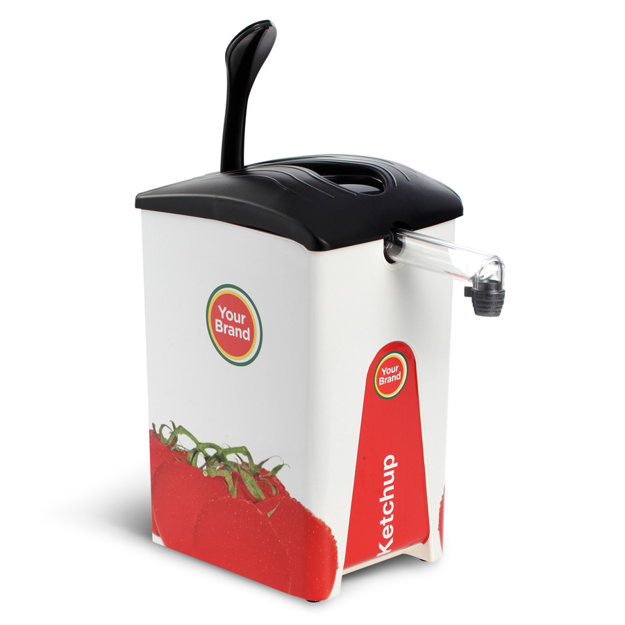 UNI Dispenser with Custom Branded Graphics - using available template