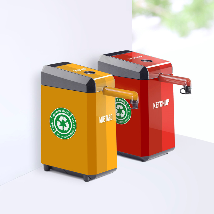 Touchless UNI Dispensers - Full Custom Branded Design - colors and wraps