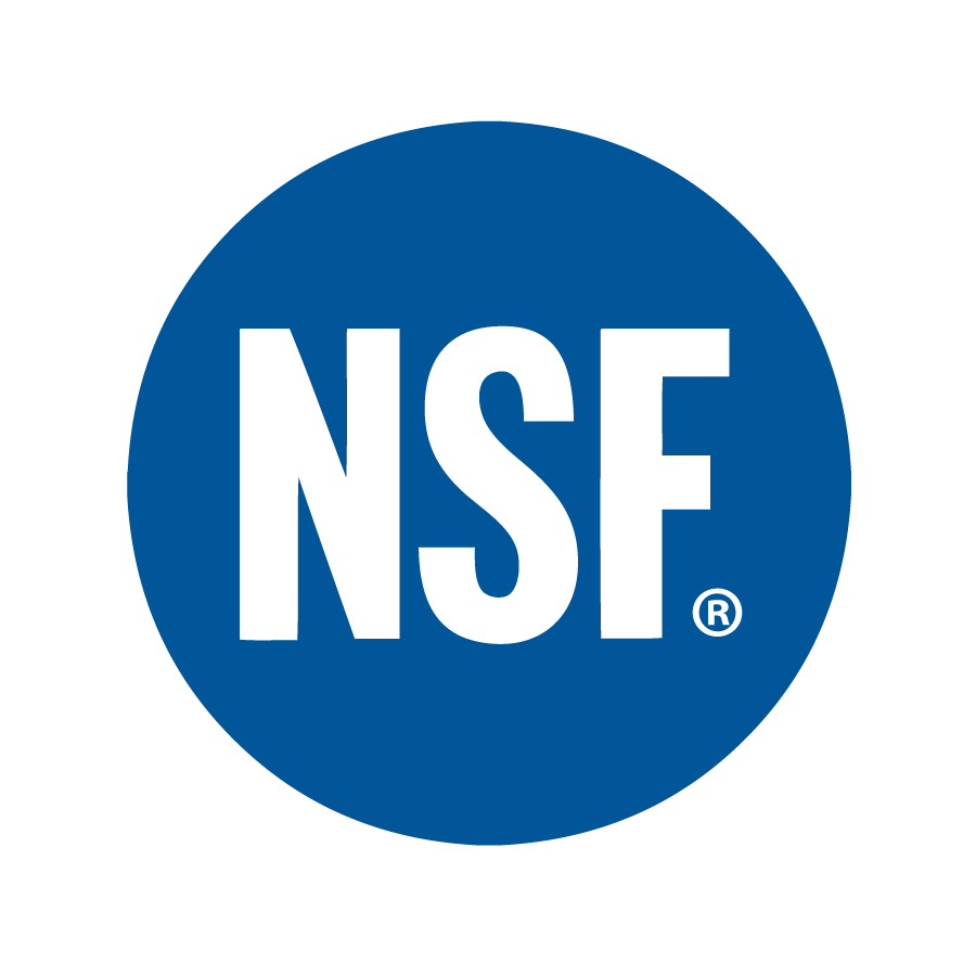 Tested and received NSF Listing Certification