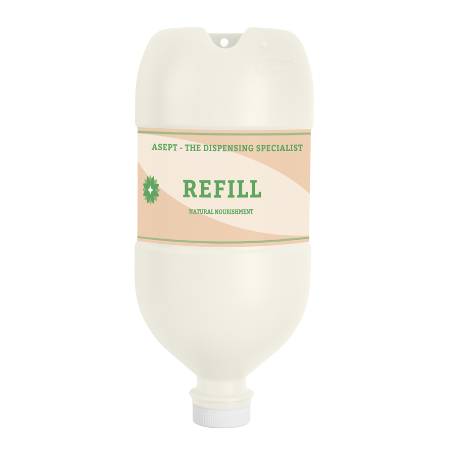 Refillable container 2.5L, cream