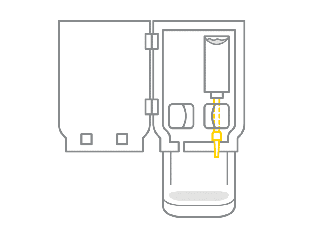 Install the concentrate package into your juice concentrate dispenser
