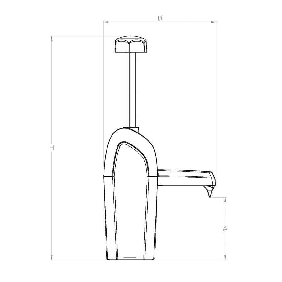Countertop built-in, measurement, HDA