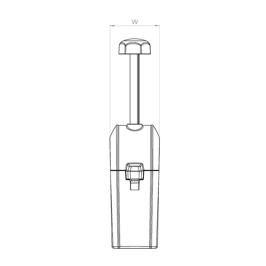 Countertop built-in, measurement, W