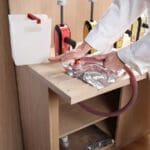 Countertop, on counter connection to BiB pouch