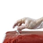 Snap-cap onto pouch with ASEPT fitment